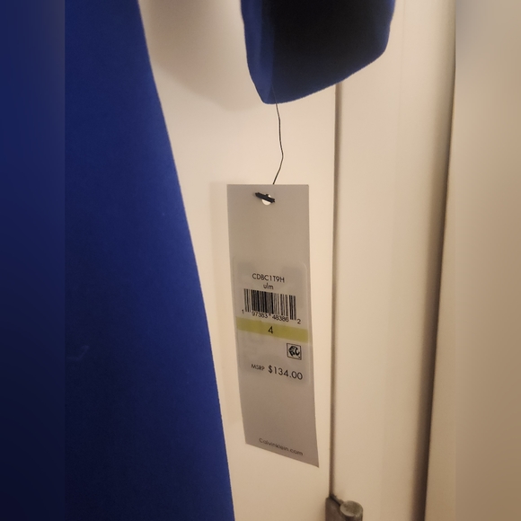 NWT Calvin‎ Klein Blue Zipper Dress - Picture 3 of 7